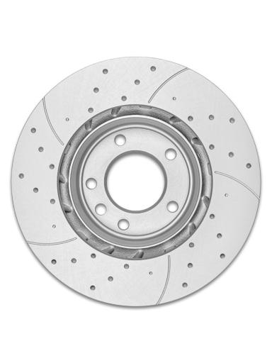 Диск тормозной передний вентилируемый левый F002P