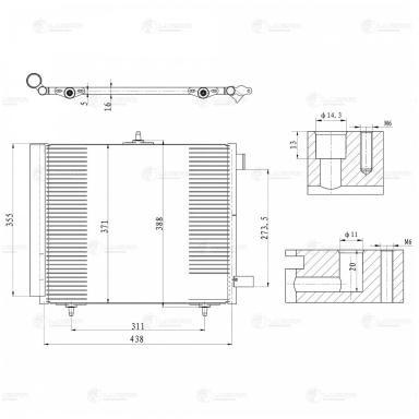 Радиатор кондиционера LRAC 2008