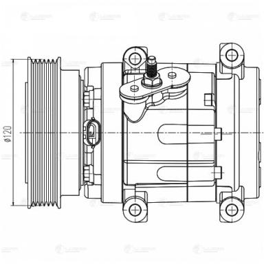 Компрессор кондиционера LCAC 1755