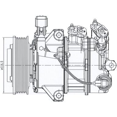 Компрессор кондиционера LCAC 0815