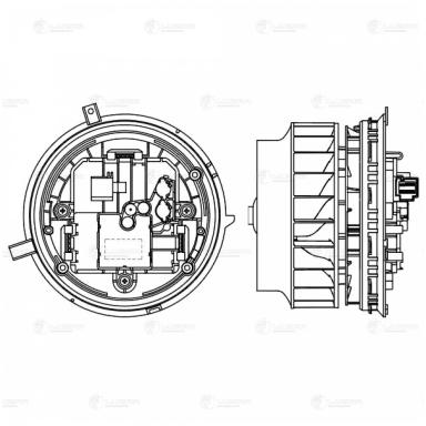 Мотор печки c крыльчаткой LFh 1560