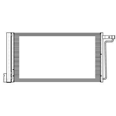 Радиатор кондиционера LRAC 1075