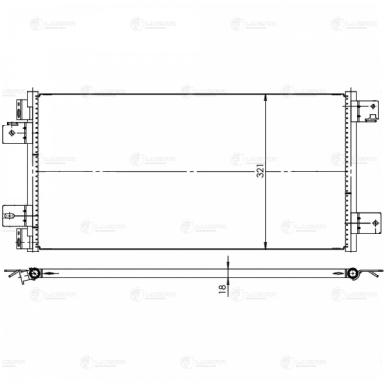Радиатор кондиционера LRAC 0344