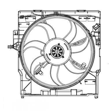 Вентилятор охлаждения в сборе с электроприводом LFK 26193