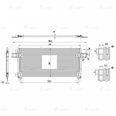 Радиатор кондиционера LRAC 3102