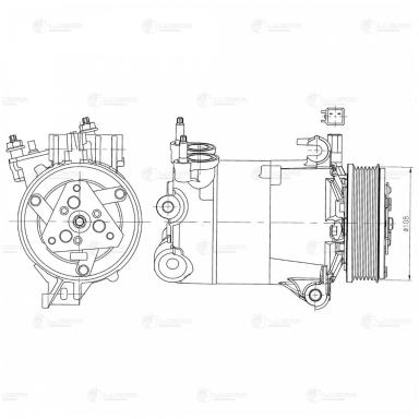 Компрессор кондиционера LCAC 1021