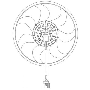 Вентилятор охлаждения в сборе с электроприводом LFK 1848