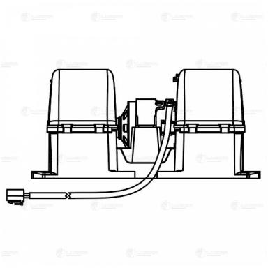 Мотор печки c крыльчаткой LFh 3043