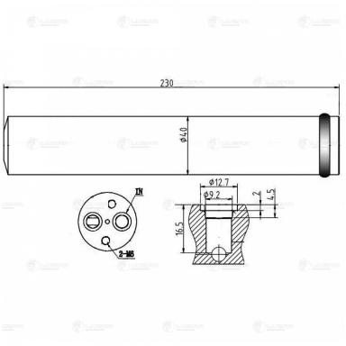 Ресивер-осушитель кондиционера LCR 1100