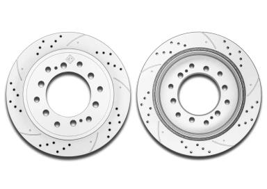 ДИСК ТОРМОЗНОЙ ЗАД ВЕНТ DSK-R024P