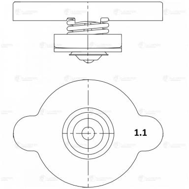 Крышка радиатора LL 1905