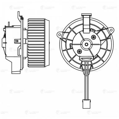 Мотор печки c крыльчаткой LFh 2102
