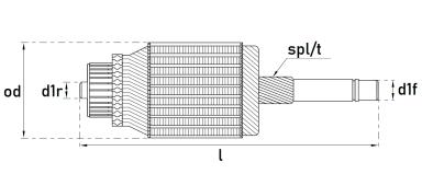 Якорь стартера TT71735
