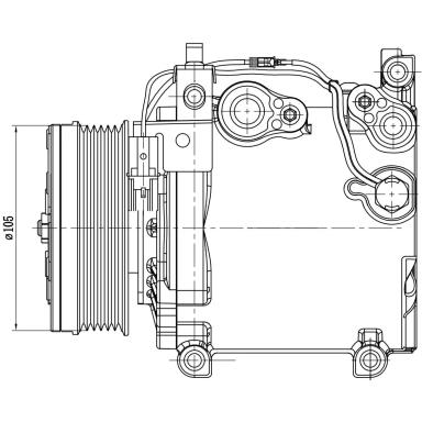 Компрессор кондиционера LCAC 1135