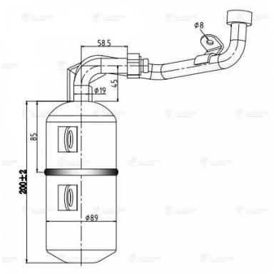 Ресивер-осушитель кондиционера LCR 1007
