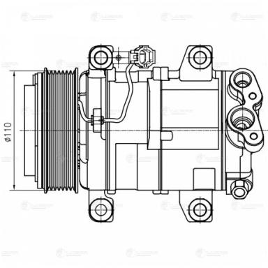 Компрессор кондиционера LCAC 1491