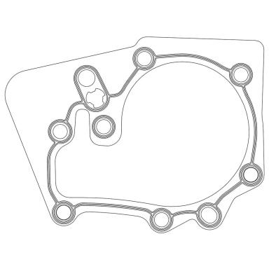 Прокладка насоса водяного LES 80103