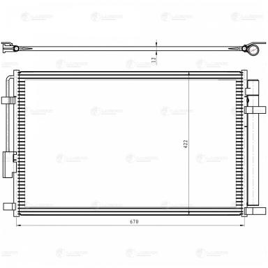 Радиатор кондиционера LRAC 0881