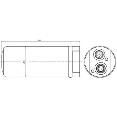 Ресивер-осушитель кондиционера LCR 1020