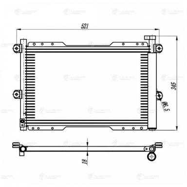 Радиатор кондиционера LRAC 2461