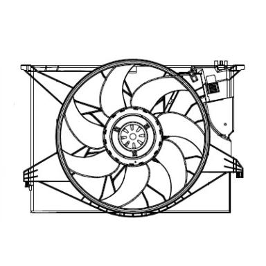 Вентилятор охлаждения в сборе с электроприводом LFK 15221