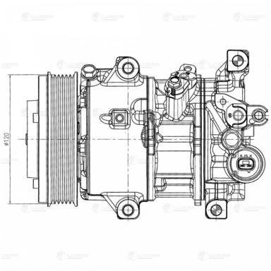 Компрессор кондиционера LCAC 1916