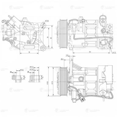 Компрессор кондиционера LCAC 1452