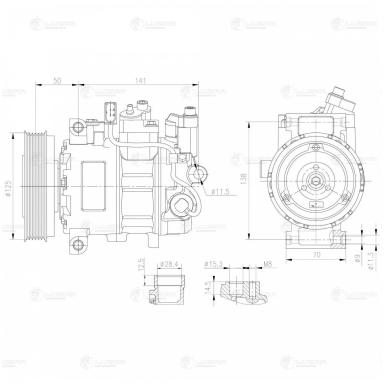 Компрессор кондиционера LCAC 1832
