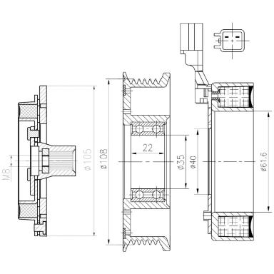 Муфта кондиционера LMAC 1041
