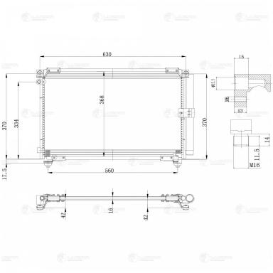 Радиатор кондиционера LRAC 1927