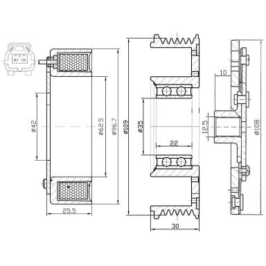 Муфта кондиционера LMAC 0109