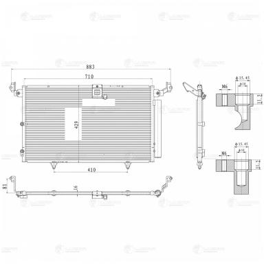 Радиатор кондиционера LRAC 1907