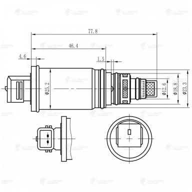 Клапан регулирующий компрессора кондиционера LCCV 0801