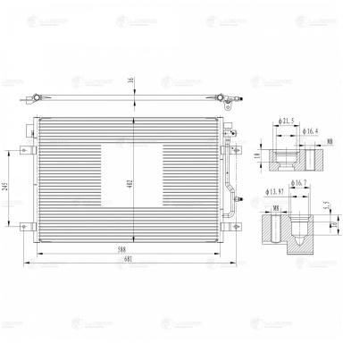 Радиатор кондиционера LRAC 1809