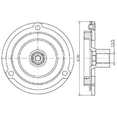 Муфта электромагнитная компрессора кондиционера LCP 0801