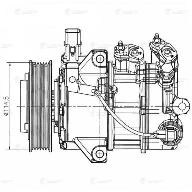 Компрессор кондиционера LCAC 0812
