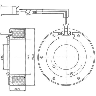 Катушка электромагнитная компрессора LMCC 1004