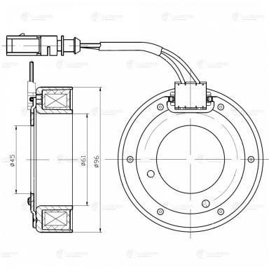 Катушка эл/магн. компрессора кондиционера LMCC 1801
