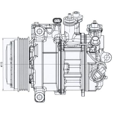 Компрессор кондиционера LCAC 1520