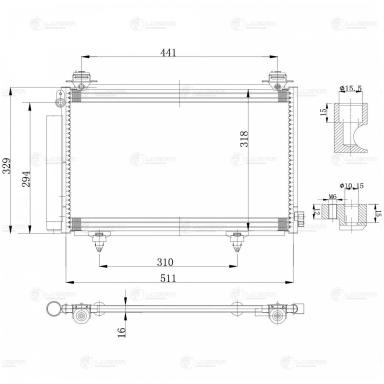 Радиатор кондиционера LRAC 1914