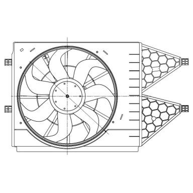 Мотор вентилятора охлаждения LFK 1853