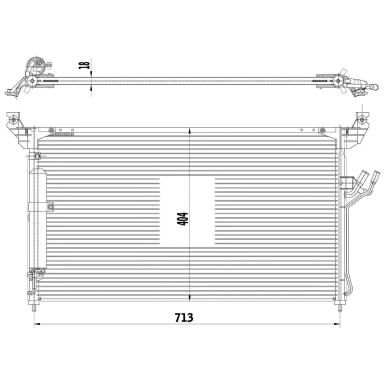 Радиатор кондиционера LRAC 1455