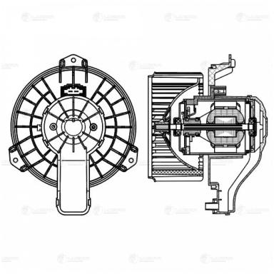 Мотор печки c крыльчаткой LFh 0323