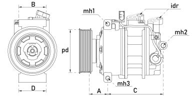 Компрессор кондиционера TT22111