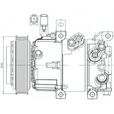 Компрессор кондиционера LCAC 0864