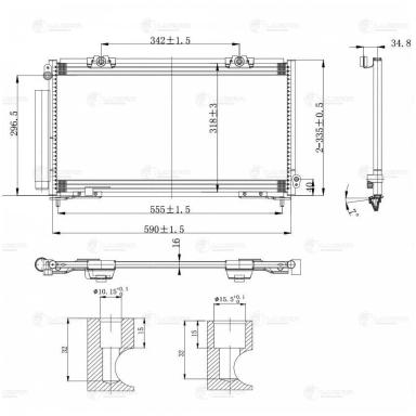 Радиатор кондиционера LRAC 1916