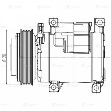 Компрессор кондиционера LCAC 0304