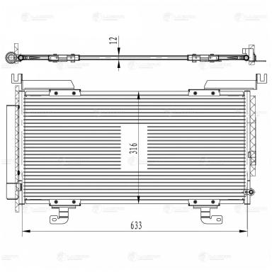 Радиатор кондиционера LRAC 2202