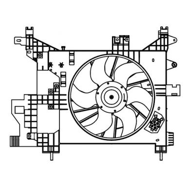 Вентилятор охлаждения в сборе с электроприводом LFK 0952