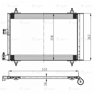 Радиатор кондиционера LRAC 2016